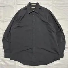 90s VAN HEUSEN シャツ ブラック 17 USA製 ドレスシャツ