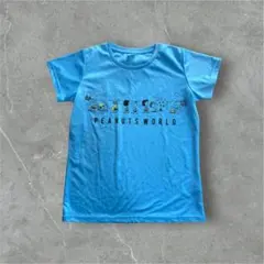 PEANUTS ピーナッツ　スヌーピー　半袖Tシャツ　水色　160