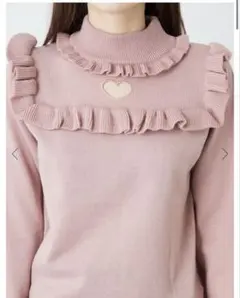 Ank Rouge ハートくり抜きニット ピンク 量産型 地雷系 ニット