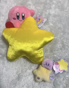 新品　星のカービィ　ワープスター　ぬいぐるみ　マスコット　2点セット