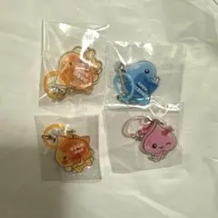 しずくちゃん　アクリルめじるしチャーム　4点セット