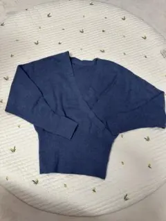 SNIDEL ネイビー2way Vネックニット