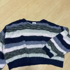 earth music&ecology ボーダーニット 長袖