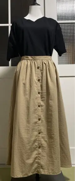 GU ロングスカート　XL ベージュ