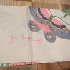 Jim Thompson 蝶と花柄スカーフ