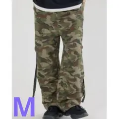 【Mサイズ】 ロデオクラウンズワイドボウル パラシュートパンツ 迷彩柄 メンズ