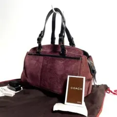 Vintage Coach Hamilton Suede Satchel Bag