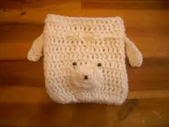 ハンドメイド　かぎ針編み　巾着