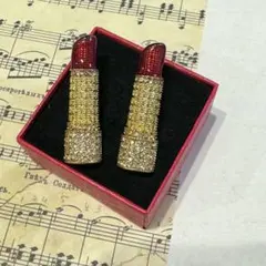 ヴィンテージ デザイン　アクセサリー　ピアス　ストーン　リップ　イヤリング