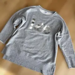 Lee グレー トレーナー ロゴプリント　チャオパニック