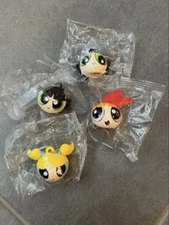 パワーパフガールズ　マスコットキャップチャーム　4個セット