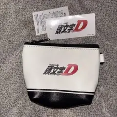 頭文字D ポーチ コインケース イニシャルD AE86 白黒　タグ付き