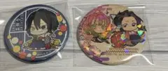 鬼滅の刃　缶バッジ　誕生花　ver. 第二弾  伊黒　しのぶ&蜜璃  2点セット