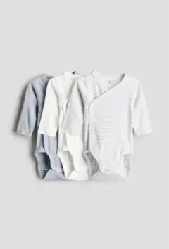 H&M 【50cm】ラップボディスーツ　3枚セット