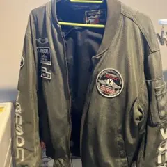 VANSON Leathers MA-1 フライトジャケット カーキのサムネイル