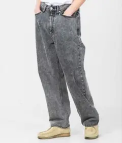 XLARGE オーバーダイ デニム パンツ 34インチ ブラック