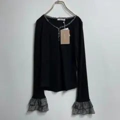 【未使用】ミウィビレット クラシカルエルフ 長袖カットソー フリル レース Lのサムネイル