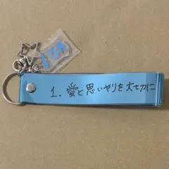 LiSA LiSAnimate 銀テープ風キーホルダー　ライトブルーのサムネイル