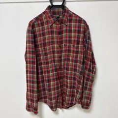 POLO JEANS CO. レッド系チェックネルシャツ L