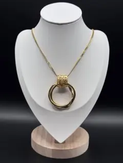 リングトップ ネックレス ゴールドカラー ヴィンテージ