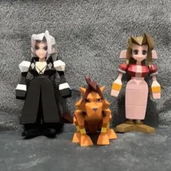 FF7一番くじフィギュア 3体セット クラウド エアリス セフィロス FF7R 一番くじ クラウド・セフィロス・エアリス ポリゴンフィギュア G
