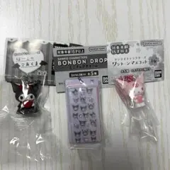 サンリオ ボンボンドロップミニチュアチャーム はーとのこあくま 桜 クロミセット