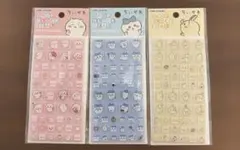 NEWちいかわ　⭐︎ドロップブロックシール ３枚セット　ちいかわ•ハチワレ•うさぎ