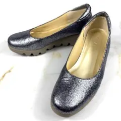 美品❣️Hills Avenue ヒルズアベニュー　パンプス 厚底　23 シルバーのサムネイル