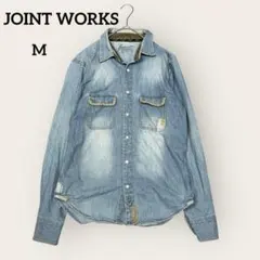 JOINT WORKS デニムシャツ カジュアル アメカジ ストリート M 長袖のサムネイル