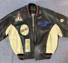 PELLE PELLE ペレペレ バックロゴ 刺繍 オールレザー スタジャン PELLE PELLE ペレペレ バックロゴ 刺繍 オールレザー スタジャン