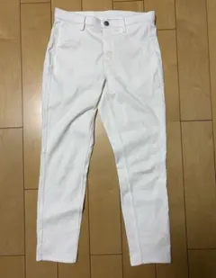 UNIQLO ユニクロ　クロップドパンツ　白　S