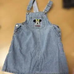 プティマイン ミニー スカート デニム ジャンバースカート