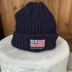 BEN DAVIS ニット帽 ビーニー ネイビーのサムネイル
