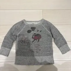 デニムダンガリー　ミッキー　トレーナー　100cm