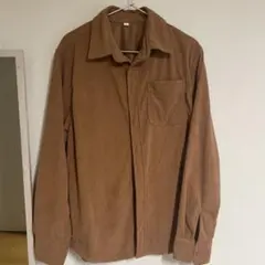 コーデュロイ ブラウン シャツジャケット