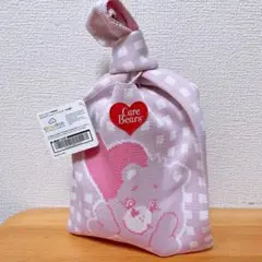 ケアベア　ニット　トートバッグ　パープル単品