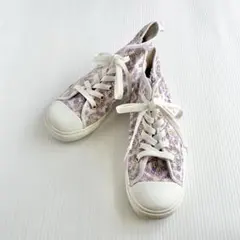 【本日限定/即購入OK】コンバース 21cm 花柄 ラプンツェル スニーカー