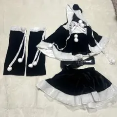 ブラックサンタ5点セット サンタコスプレ レディース クリスマス