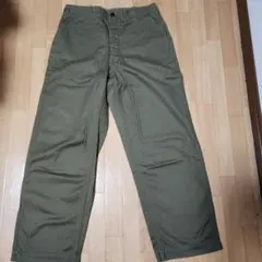 ヘリンボーン ワークパンツ