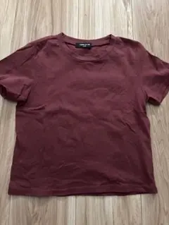 COMME CA ISM バーガンディ Tシャツ 【110】