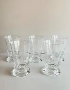 マイセン X テレジアンタール　バッカス ロゼット（クリア）ゴブレット5個セット