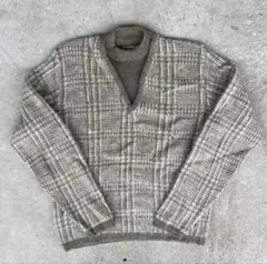 ビンテージ　USA製　60s　jantzen　モヘア　ニット　チェック　セーター