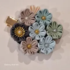 花モチーフのヘアクリップ