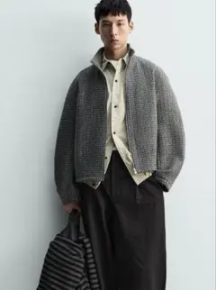 ZARA ジャガードイレギュラージャケット Sサイズのサムネイル