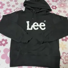 Lee ブラック フード付きパーカー XS