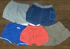 【お値下げしました!!】ショートパンツまとめ5点セット 女の子 90 無印良品