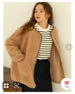 フィフスボア ジャケット コート ボア