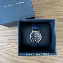 美品 MARC JACOBS ネイビー レザー 時計 レディース