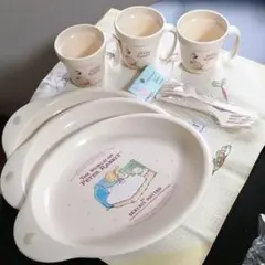 ピーターラビット　アウトドア　ピクニック　トレイ3　コップ3　フォーク5　セット
