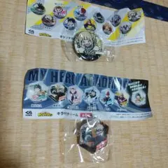 僕のヒーローアカデミア×くら寿司缶バッジ+キラキラチャーム